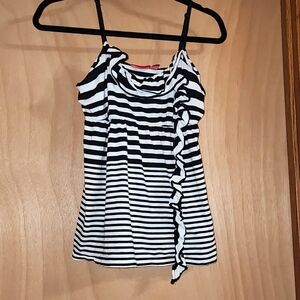 Elle Black and White Tank Top